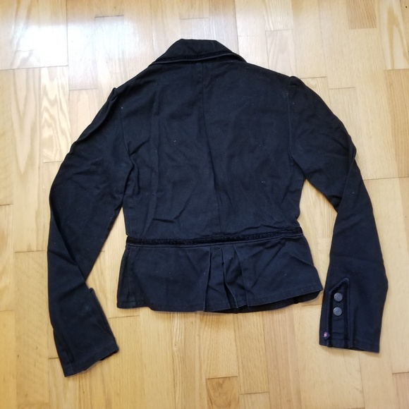 Red Balls on Fire Denim Blazer - Picture 2 of 6